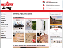 Tablet Screenshot of holzland-jung.de